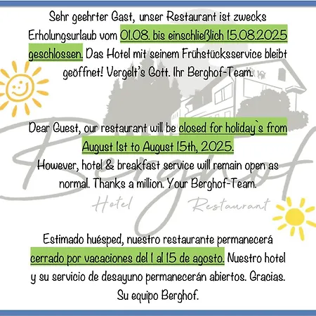 Hotel-restaurant Berghof
